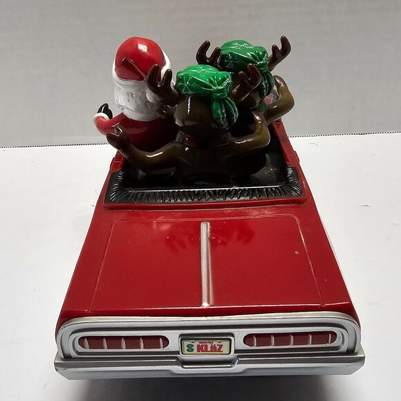 Santa Christmas GEMMY Low Rider Impala Car with 2 Reindeer Animated Light Music - Picture 7 of 15